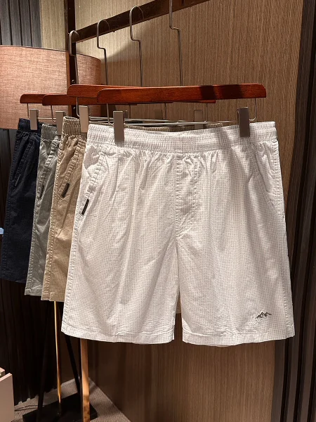 

Lightweight Casual Cotton Plaid Men's orts Breathable Versatile Summer Faion Urban Sle Straight Leg mid Waist orts