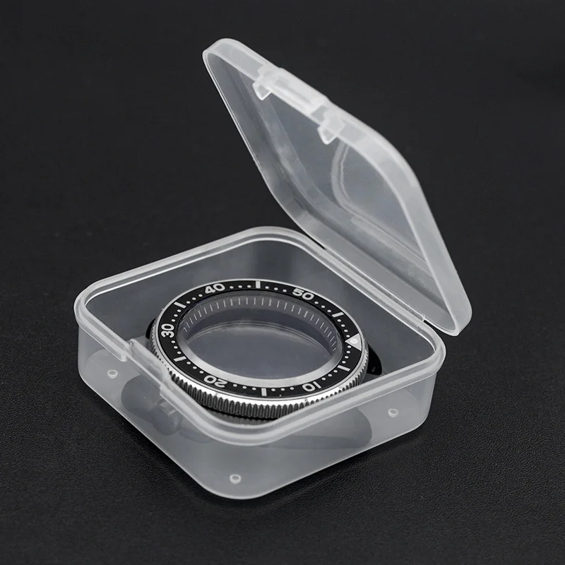 Transparent Small Box Mini PP material hard plastic square box Storage Tool Component Collection Watch part jewelry storage boxs