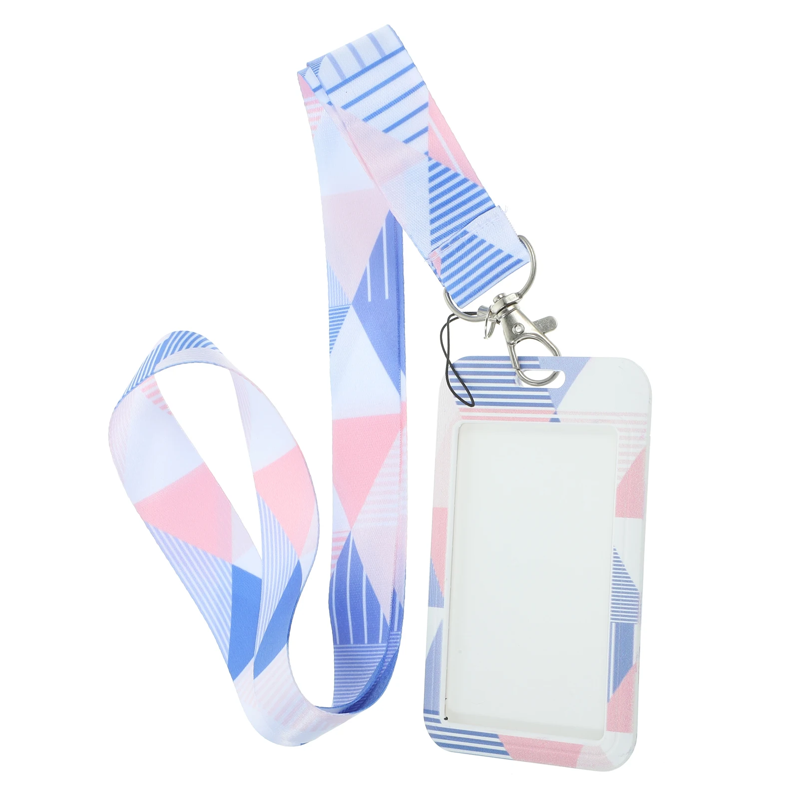 

Card Set Lanyard Holder Id Wallet Cards Sleeve Polyester Name Tag Office Cover Protective Card Sleeve Lightweight Safe