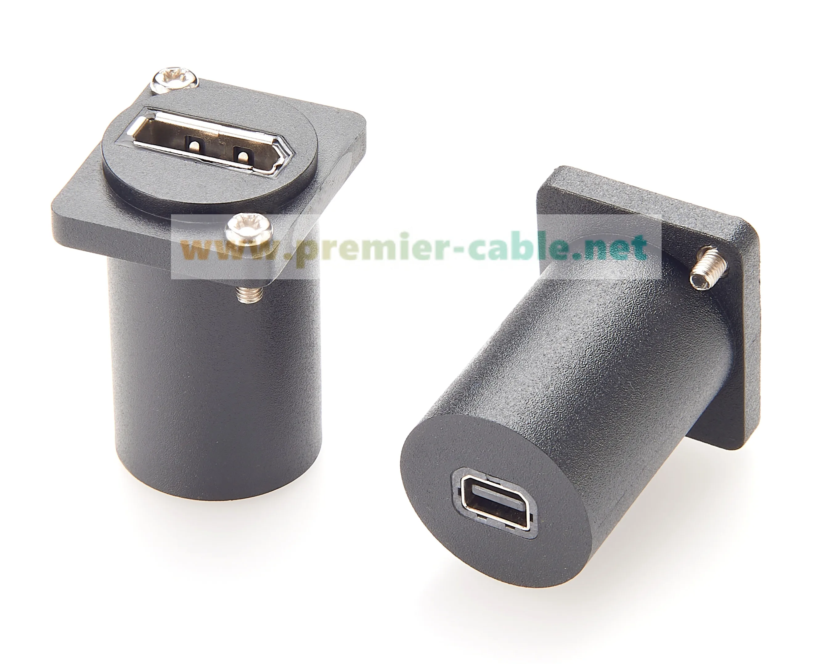 D-Typ DP zu Mini DP Durchgangsadapter 4K@60Hz Displayport 1.2 Buchse zu Buchse Gehäusemontage-Schottadapter für Monitore – Detail 2