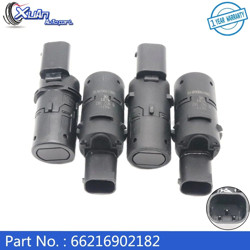 XUAN 4pcs Bumper Reverse Assist Car PDC Parking Sensor 66216902182 For BMW E38 E39 E53 5 X5 M5 725 730 740 530 725tds 728i 728iL