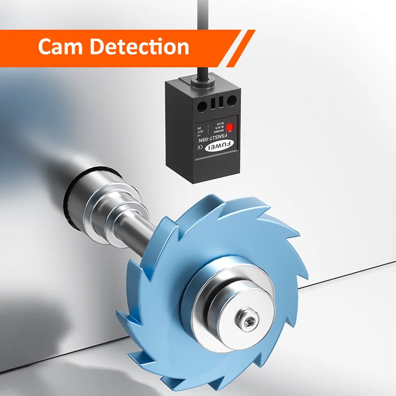 FSNS17Square Shape Inductive Proximity Switch Series Limit Three Wire DC 24V Metal Induction Waterproof Oil Resistant Sensor