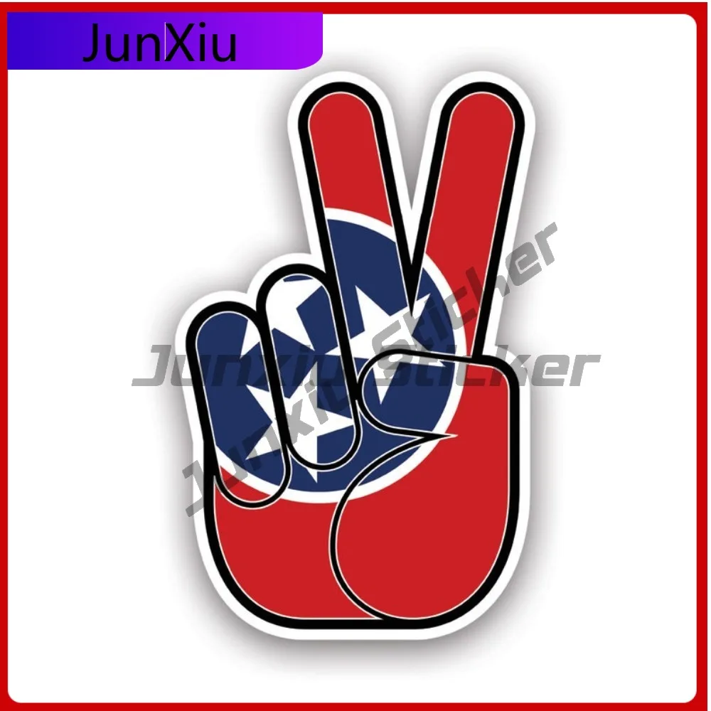 

Tennessee State Shaped Fade Resistant Scratch Resistant Cartoon For Rear Windshield Helmet Truck Self Adhesive Easy Apply