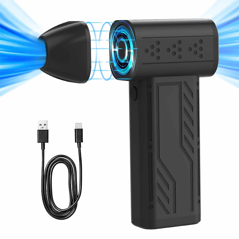 

4-скоростной регулируемый турбореактивный вентилятор, мощный вентилятор, ручной бесщеточный двигатель, электрический воздуходувка для выдувания пыли, очистки клавиатуры