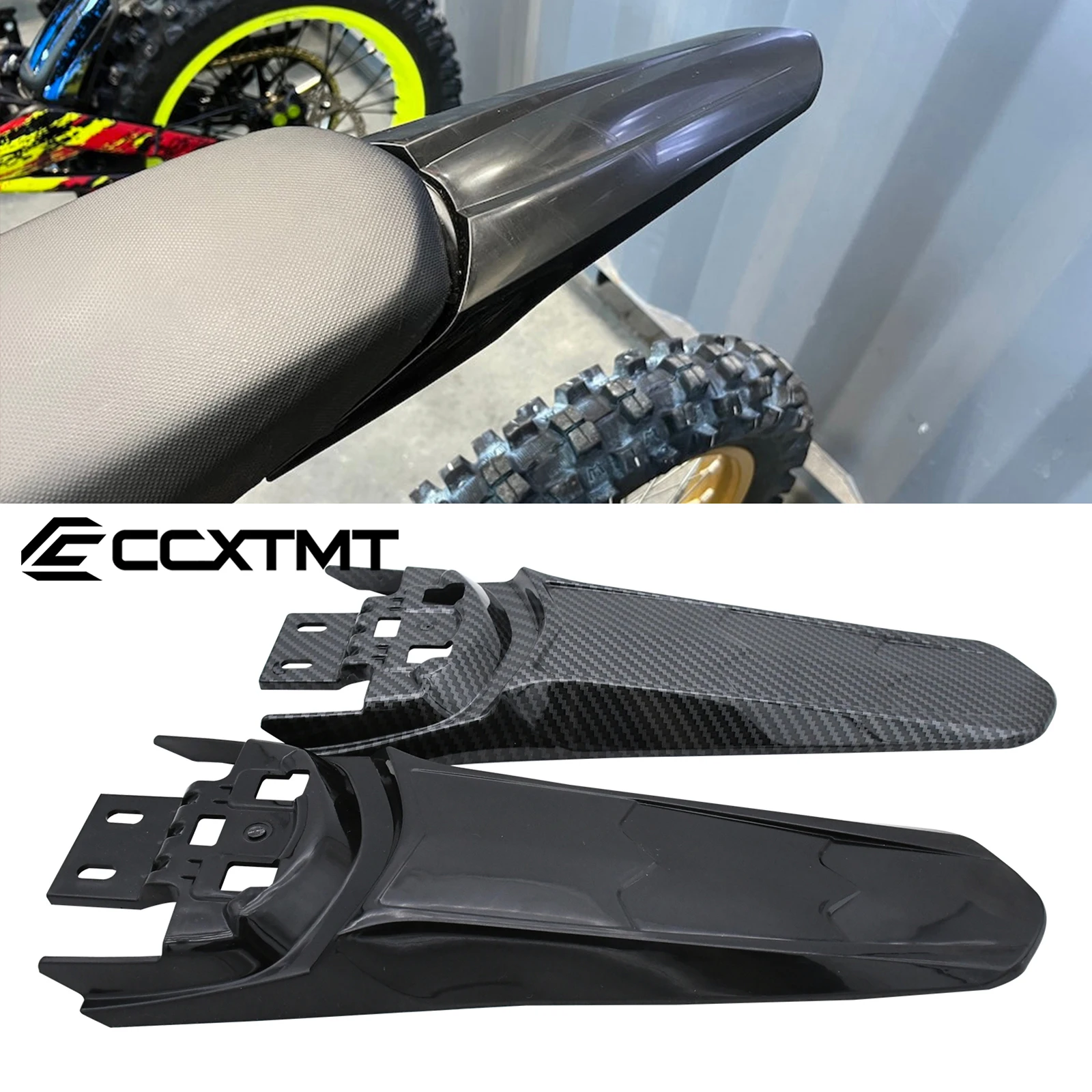 Modified Extended Longer Rear Fender For Sur Ron Light Bee X and Light Bee S Universal Extra Long Dirt Pit Mudguard Tail Fender