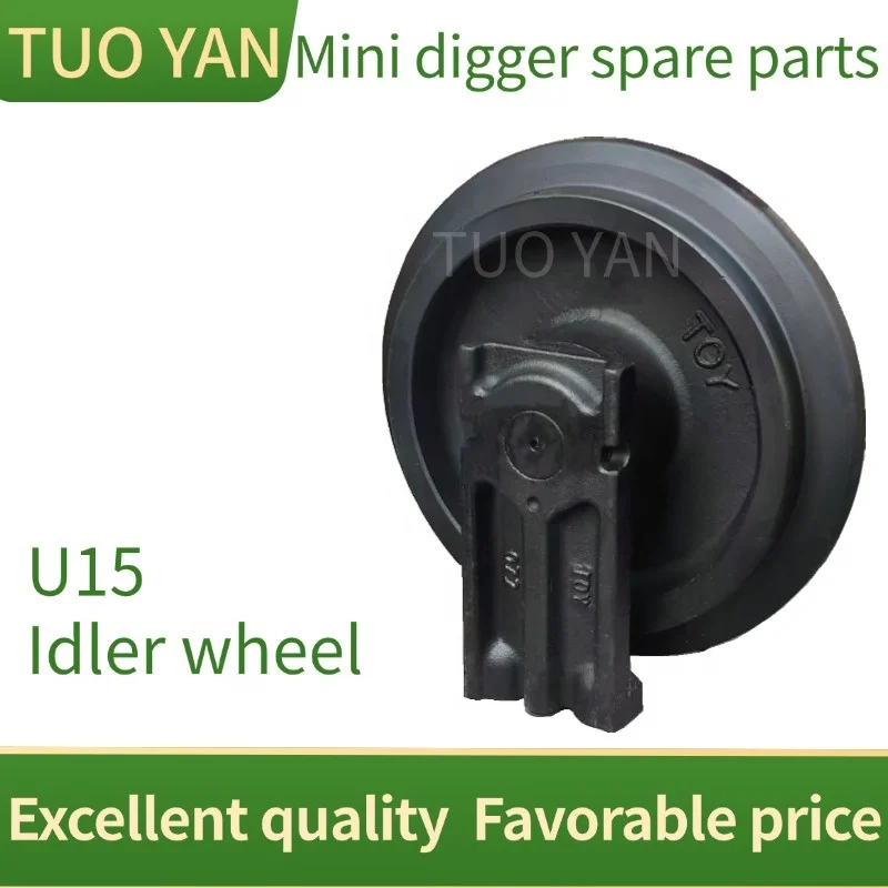 Factory Supply Mini Excavator Parts Idler Roller for Kubota U15 Guiding Wheel Undercarriage Parts U15 Idler Wheel