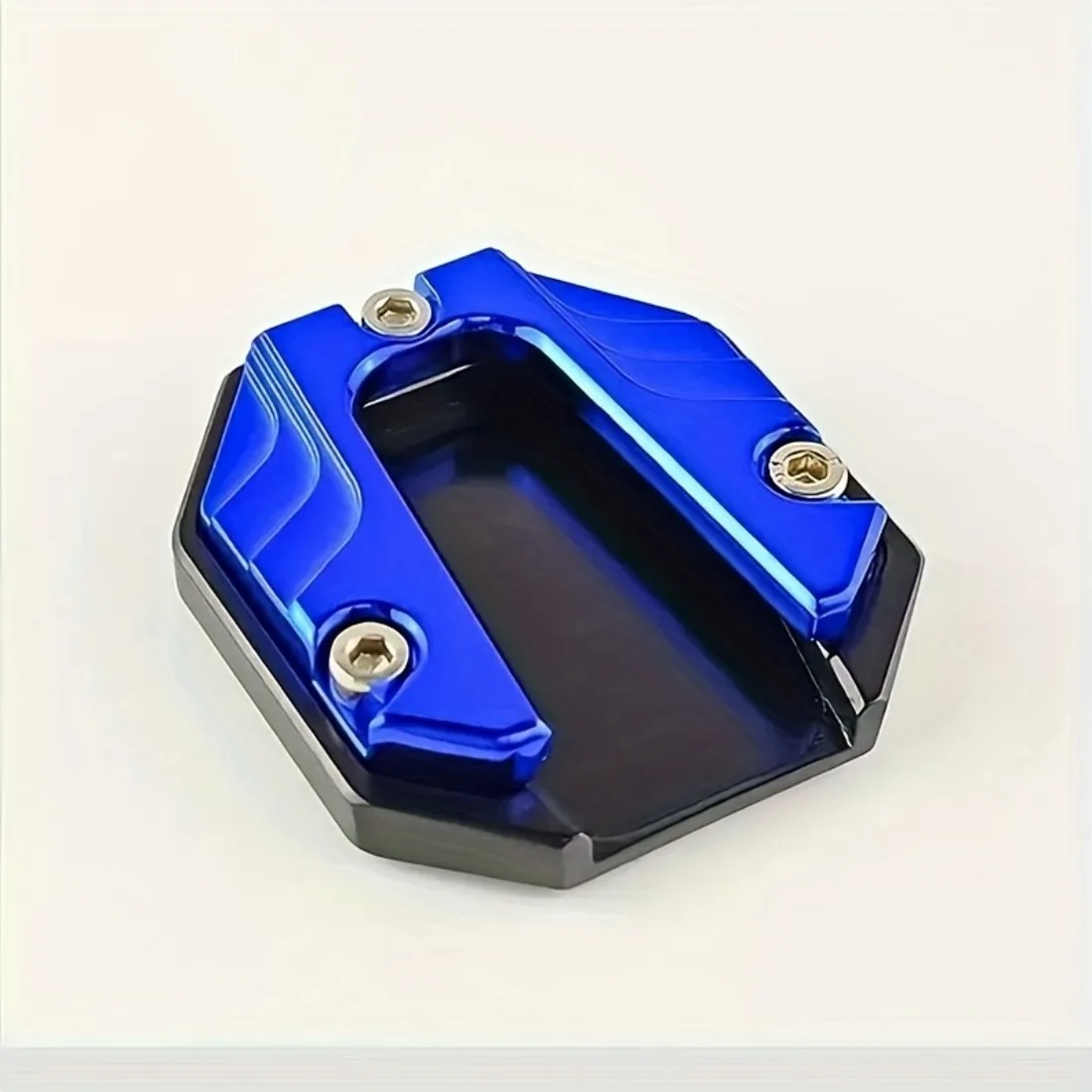 Motorcycle CNC Aluminum Alloy Side Stand Plate, Durable Oversized Auxiliary Side Stand Custom Accessory