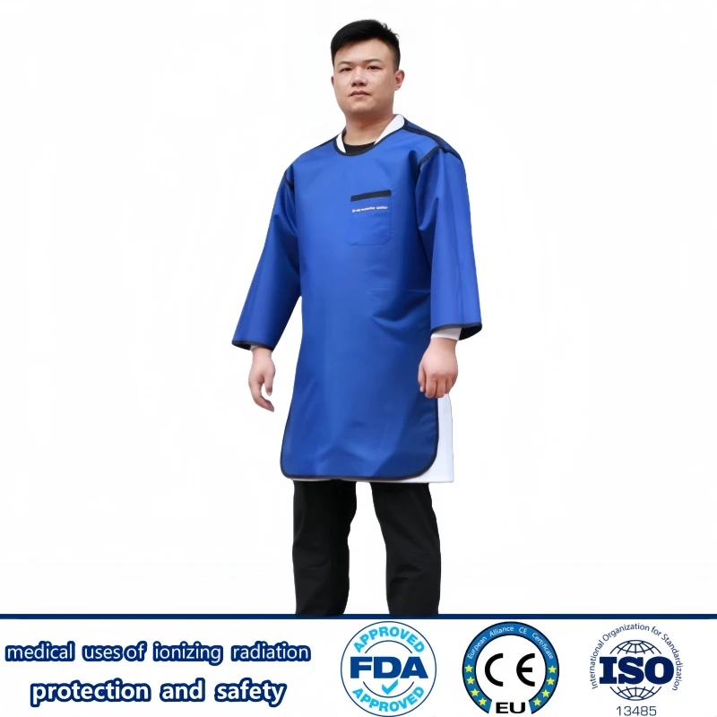 방사선 보호 0.35mmpb 긴팔 납 앞치마, 방사선 부 이온화 방사선 보호 납 의류