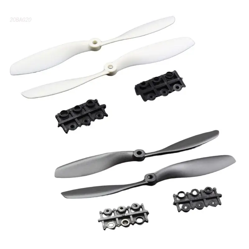 Reliable Propellers Black/White 4 Pairs for RC Quadcopter Multirotor Plane 8045 CW CCW Propellers Replacement