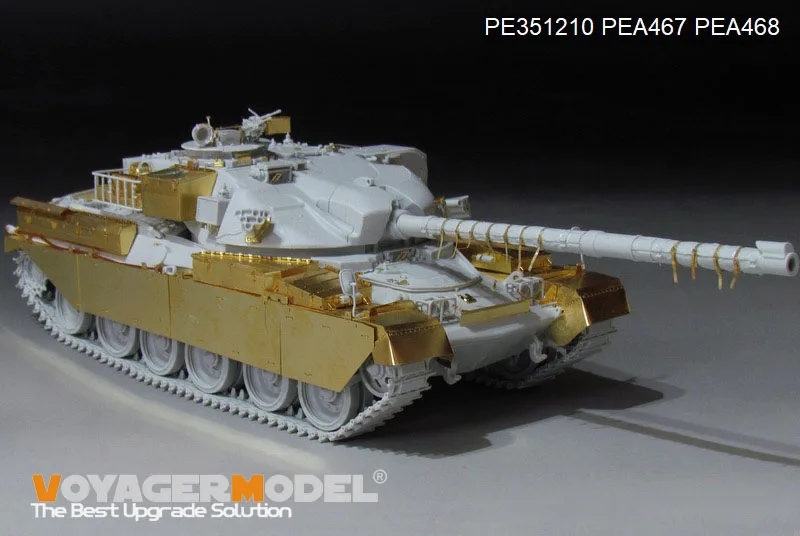 Voyager Model PEA467 1/35 British Chieftain MBT Fenders w/Track Cover Photo Etched Set (For MENG TS-051) (No Tank)