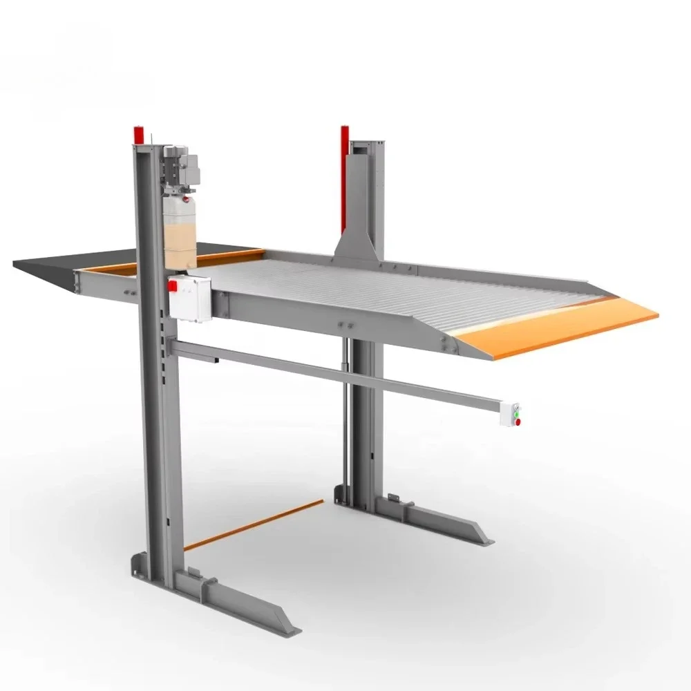 2 column 3200 kg parking garage hydraulic double stacker parking lift