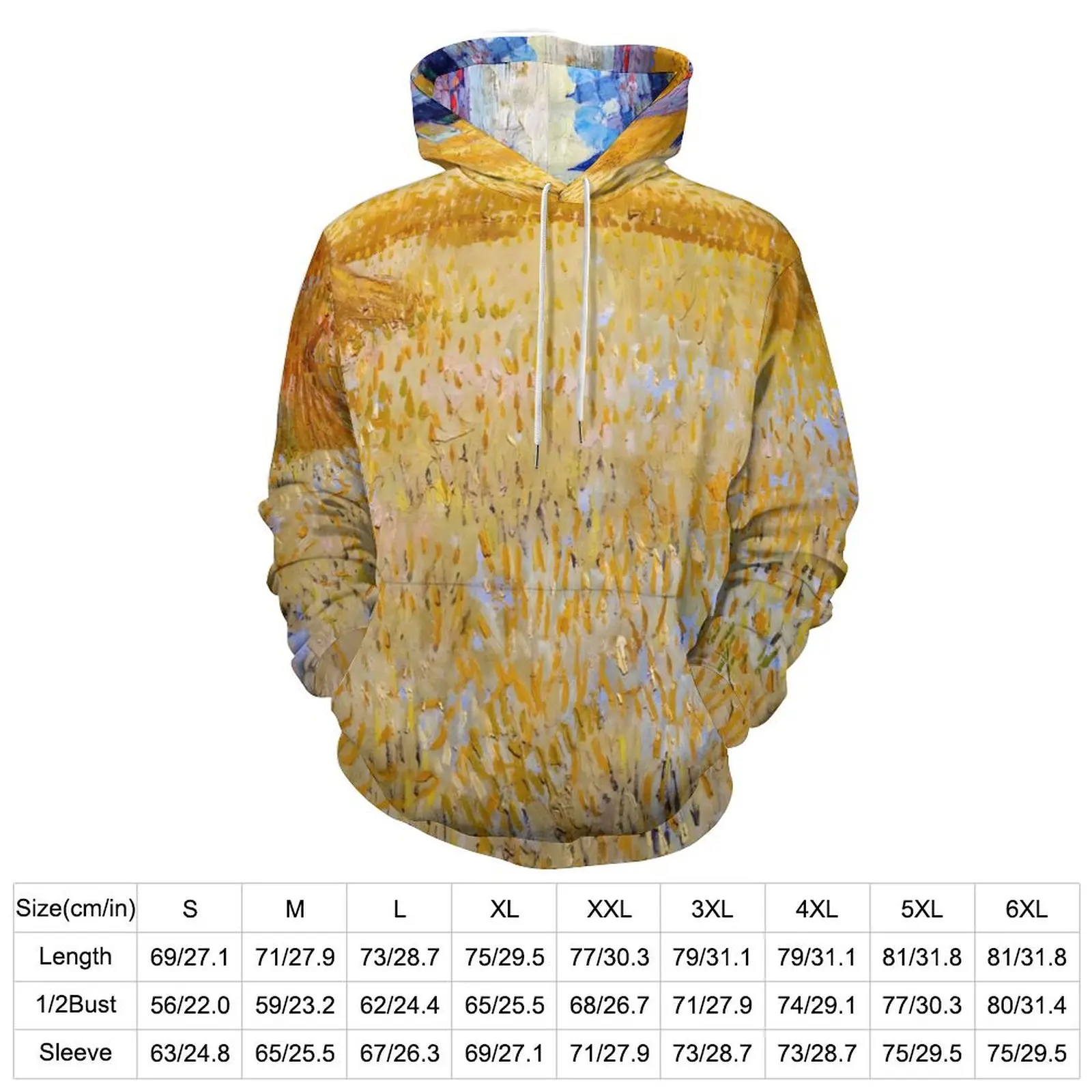 Vincent Van Gogh Casual Hoodies The Harvesters Y2k Loose Hoodie Spring Long-Sleeve Street Style Oversize Hooded Sweatshirts