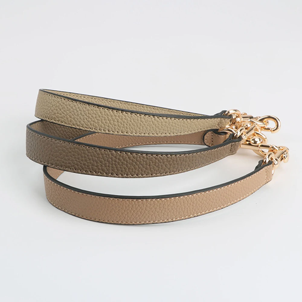 Fashion PU Leather Bag strap Accessories For Handbag 65cm Shoulder Bag Strap Silve Gold Buckle Replacement Strap For Bag