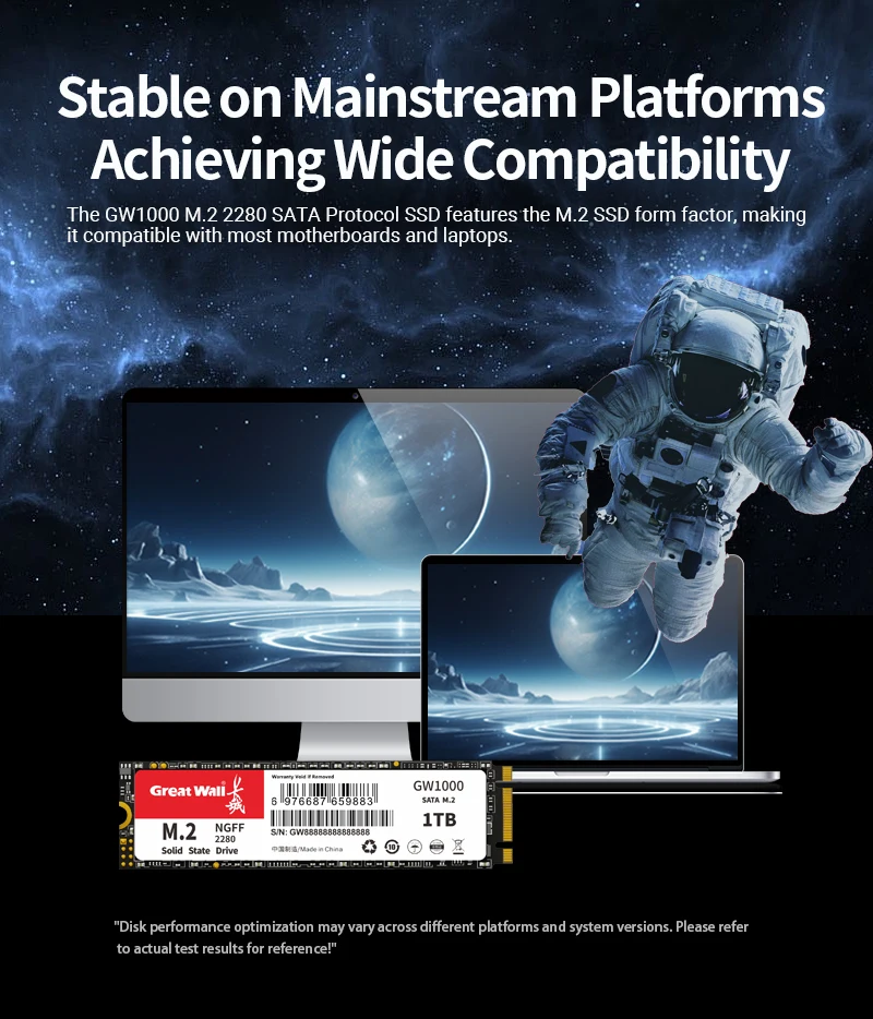 Great Wall M.2 SSD SATAIII disco duro 128GB 256GB 512GB 1TB 2TB disco HDD 2280 NGFF M2 SATA para ordenador portátil de escritorio