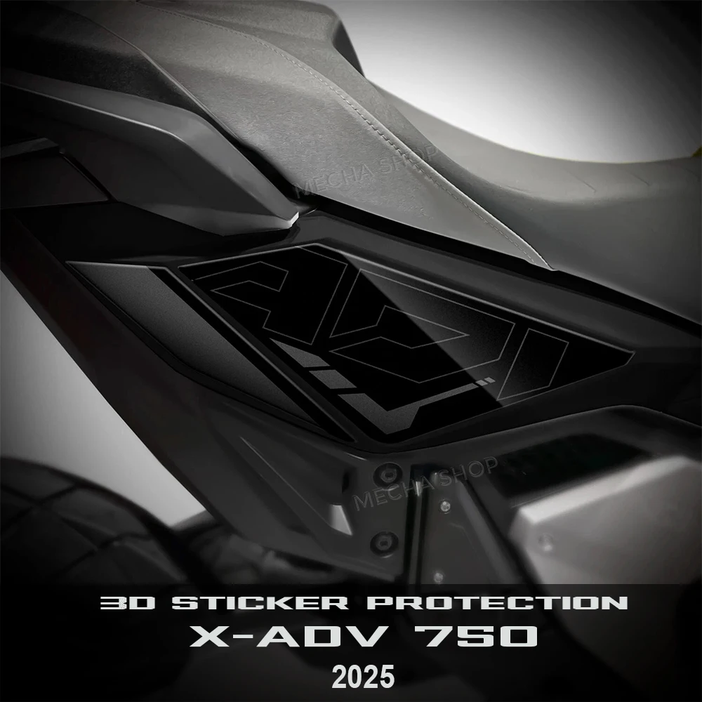 

For X-ADV 750 XADV 750 2025 2026 Motorcycle Accessories Under Seat Stickers 3D Epoxy Sticker Protection Kit