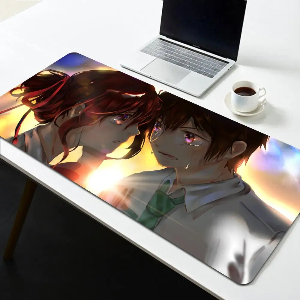 Japanese animation Y-Yours N-Names  Mouse Pad Professional E-Sports Mouse Pad Fine Surface Gaming Rubber Mouse Pad Smooth Desk P