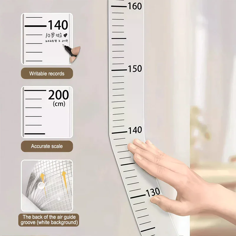 Height Measurement Wall Sticker With Accurate Clear Scale Up To 200cm Removable Perfect For Kids Bedroom Nursery Home Decor
