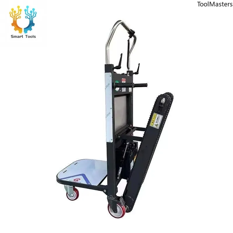 

[2026] Automatic Stair Climbing Cart Certified Electric Trolley With Foldable Ladder For Cargo Transport Service Equipment