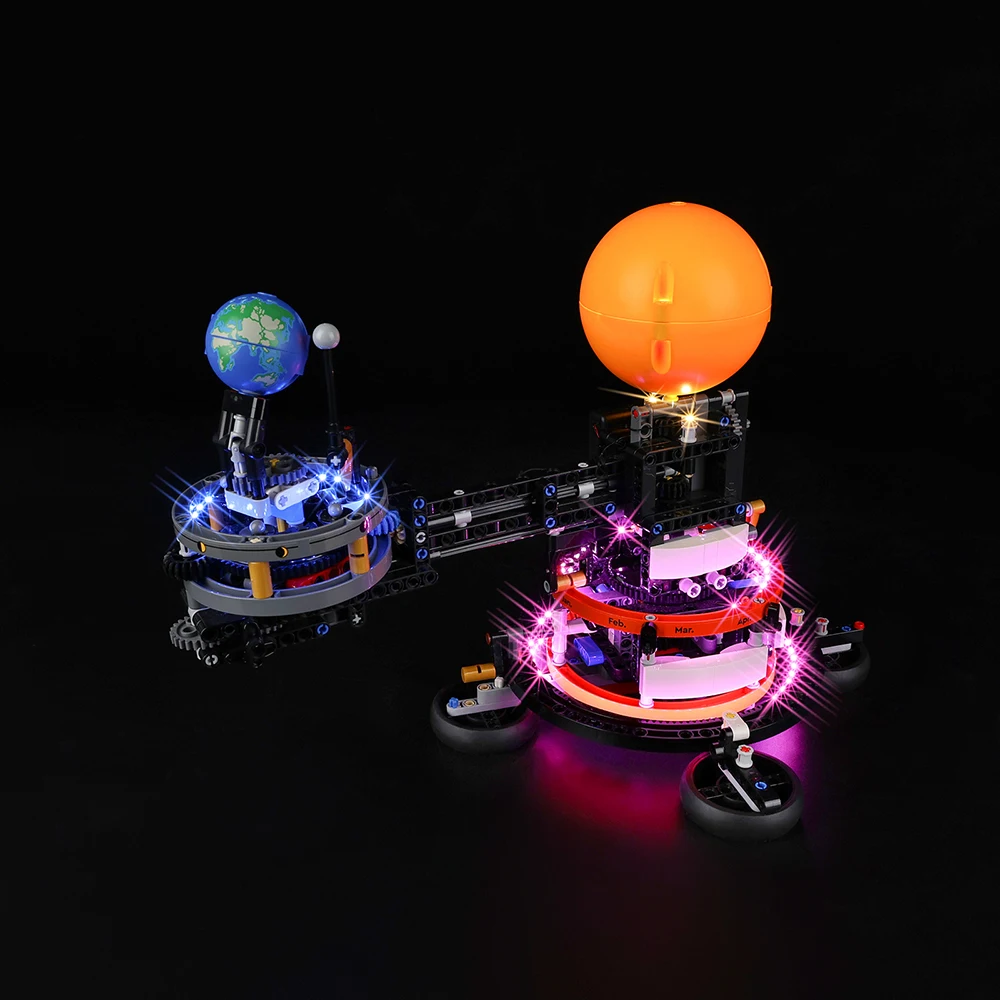 

Lighting Set For LEGO Planet Earth and Moon in Orbit Not Include Building Block (Only Led Light Kit)