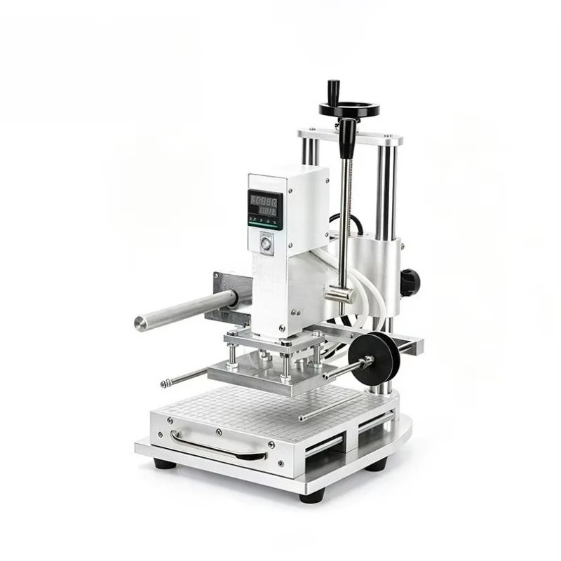 Pneumatic Leather Hot Stamping Embossing Machine Gold Foil Printing Press for Phone Case Branding, Shoe-making Machine - view 2