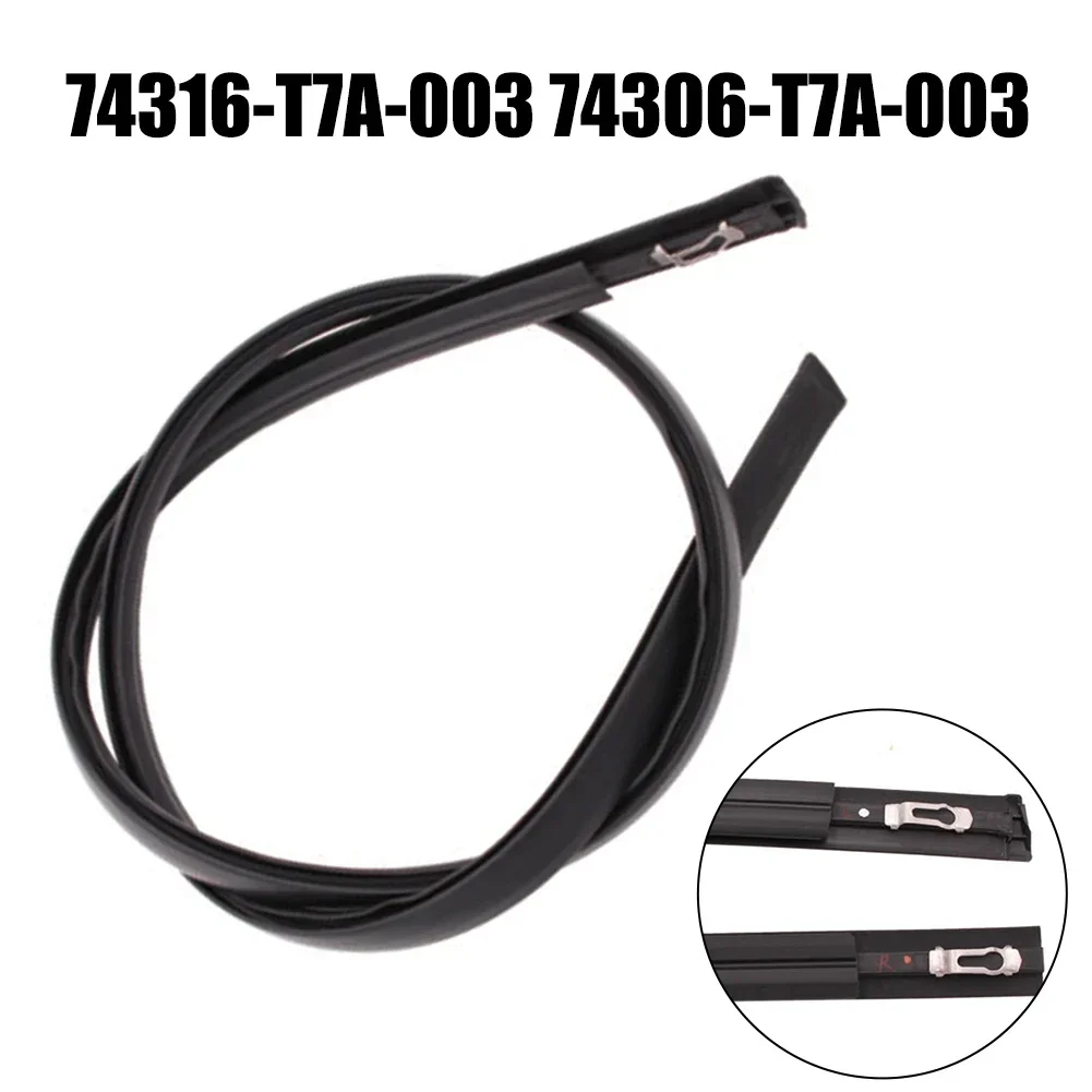 Auto Parts Roof Trim Moldings 2pcs 74306-T7A-003 74316-T7A-003 Black Dustproof Rubber Waterproof High Precision