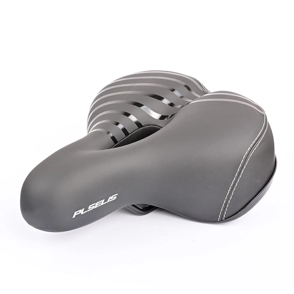 مقعد دراجة جبلية كبير الحجم من GOLDIX، مقعد دراجة عريض يشبه الأريكة، سرج مريح، دراجة كهربائية عالمية، مقعد دراجة ثابت #6