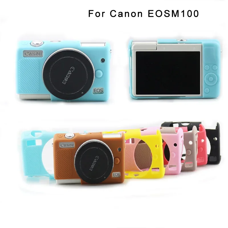 

For Canon EOS M100 hot protective 8 color soft silicone rubber DSLR camera case cover body bag