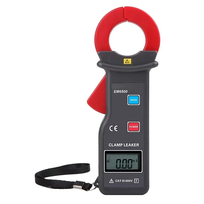 EM6500 300A High Accuracy Clamp Current Meter with RS232 Interface for Electrical Safety Inspection Clamp Leakage Meter
