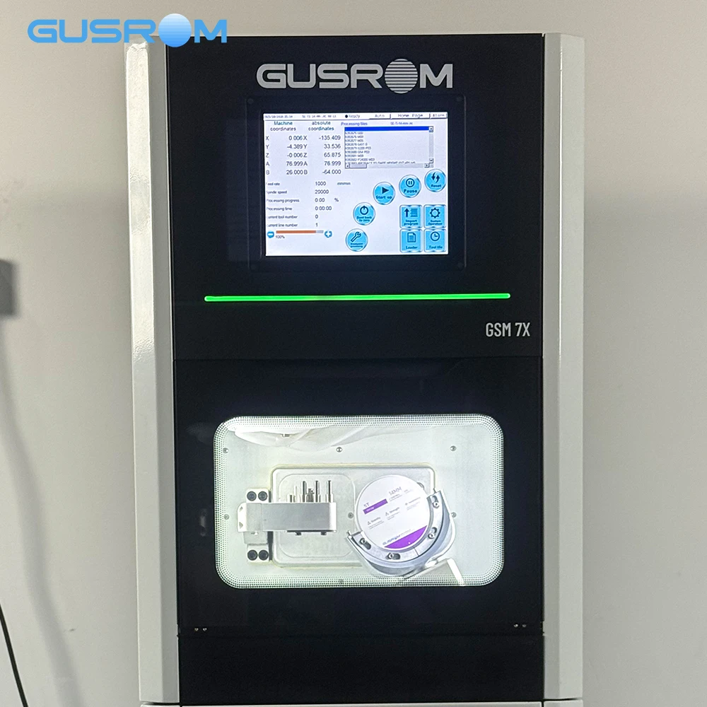 GUSROM White Zirconia Block 98mm 1200MPa High Strength Dental Zirconia Disc CAD CAM for Internal Staining Crown Bridge ST 43%