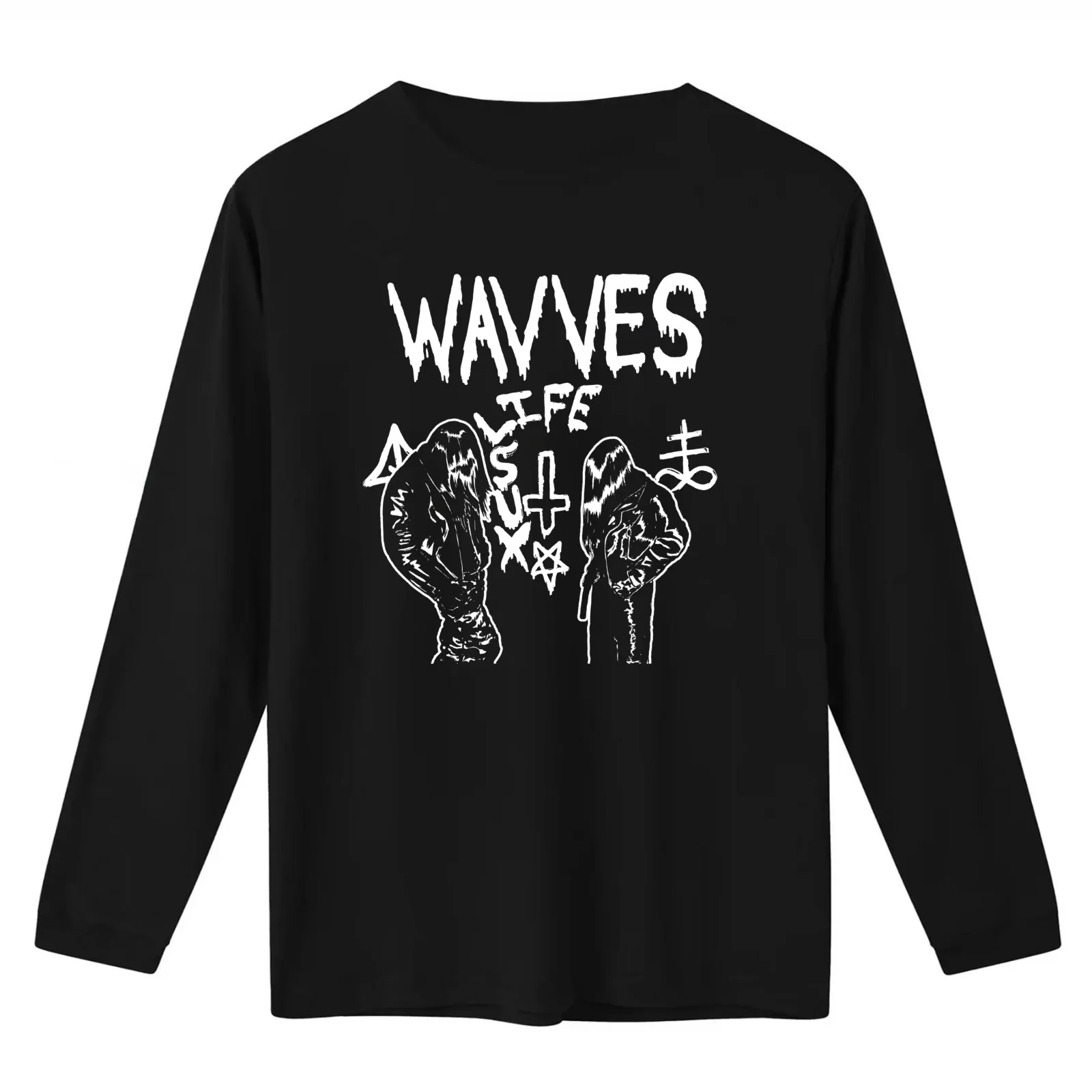 Wavves Life Sux King Of The Beach Afraid Of Heights Wavvves T-Shirt Summer Casual Cotton Tee Oversized Streetwear Tops