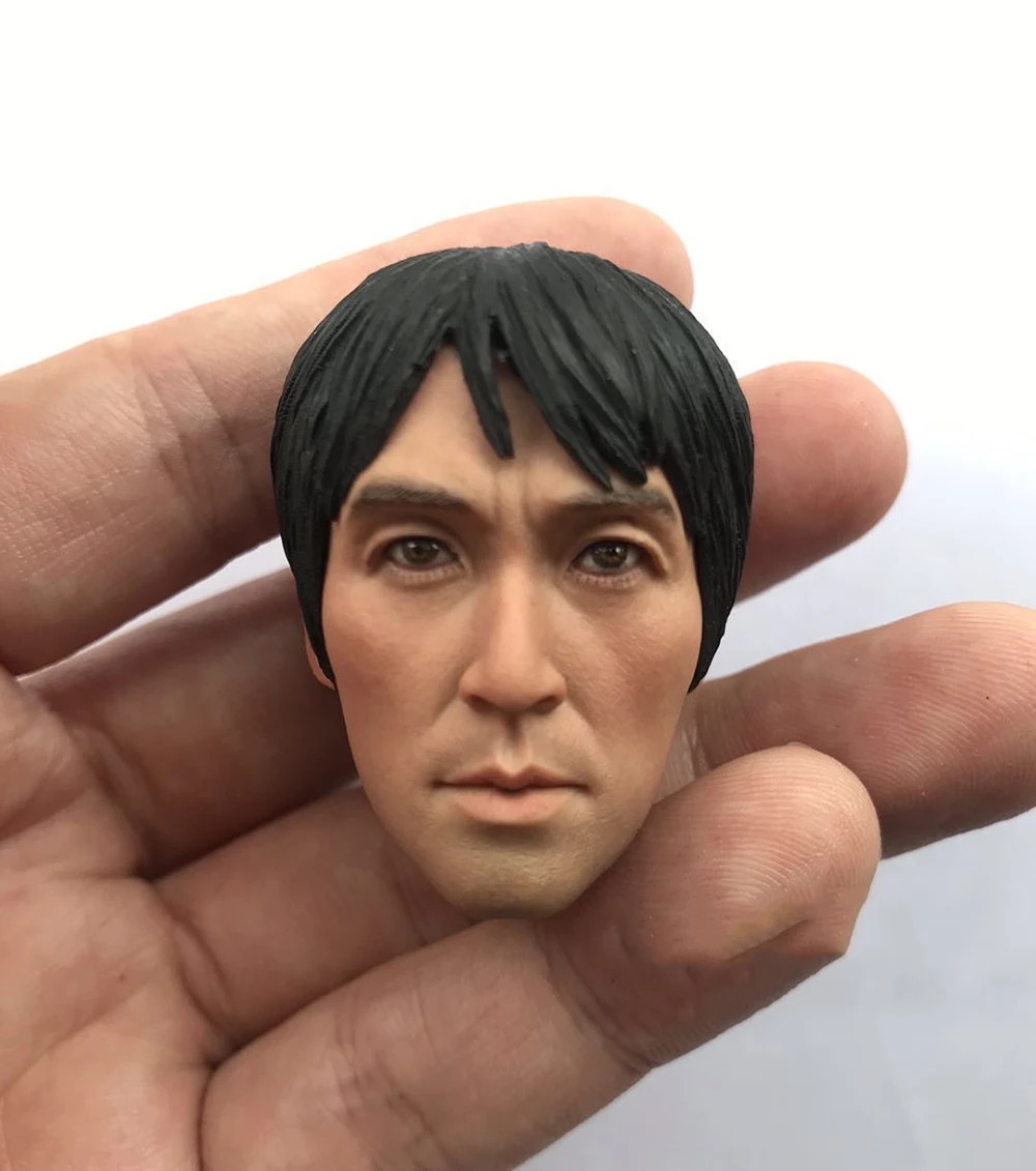 ShaCristSoccer-Sculpture de tête masculine, Smile Star, Stephen Chow, Modèle mis en œuvre, Fit 12 '', Figurines d'action, Renforcement, DIY, 1/6