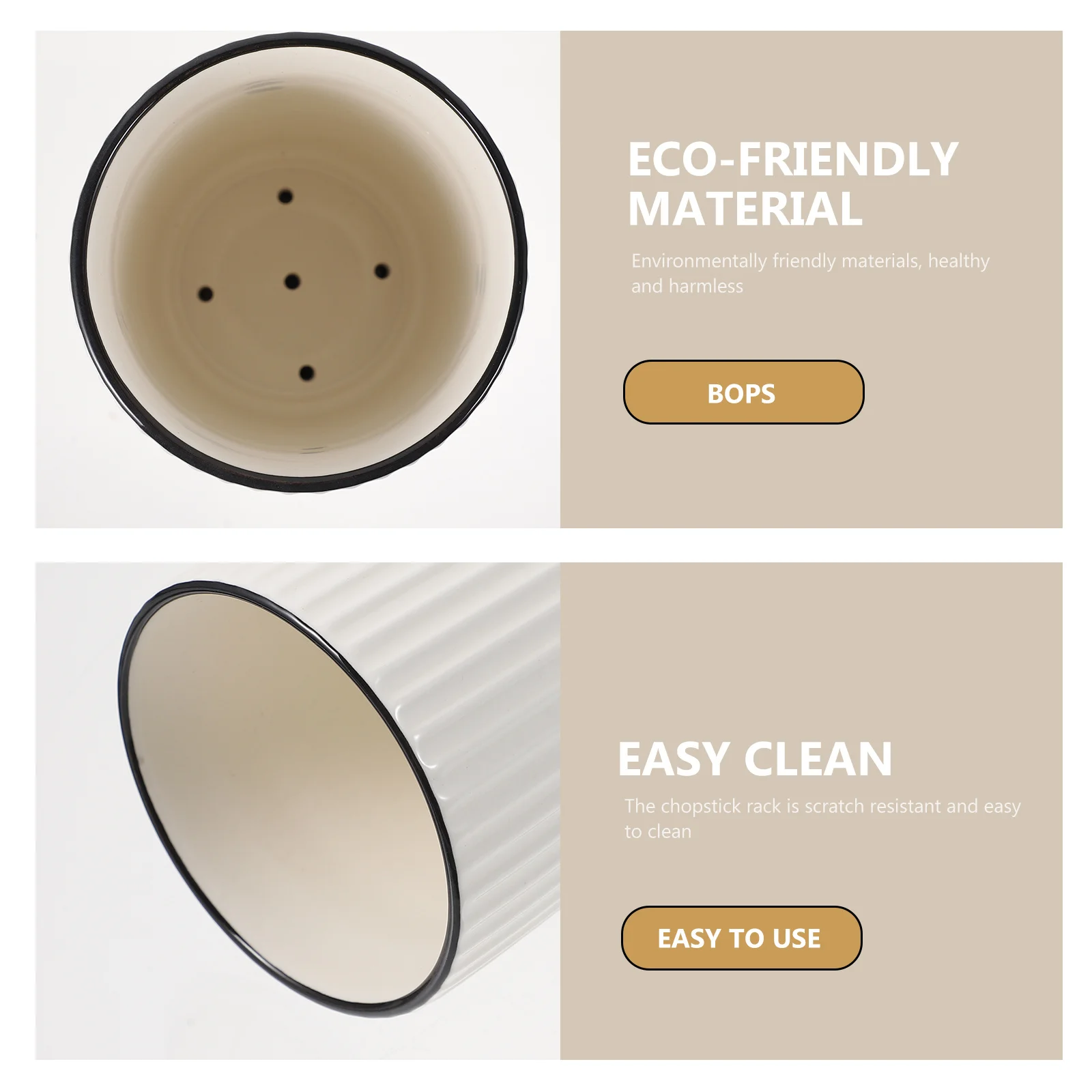 

1Pcs Ceramic Chopstick Holder White Multipurpose Kitchen Utensil Organizer Tableware Storage Rack Drainage Drying Countertop