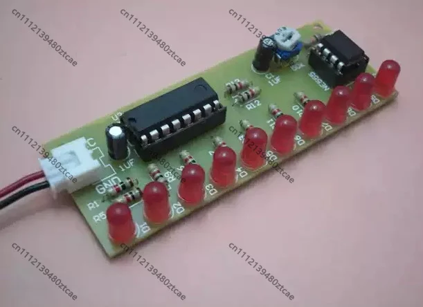 NE555+CD4017 Water Flow Light Kit Electronic DIY Components For Student Electronic Production