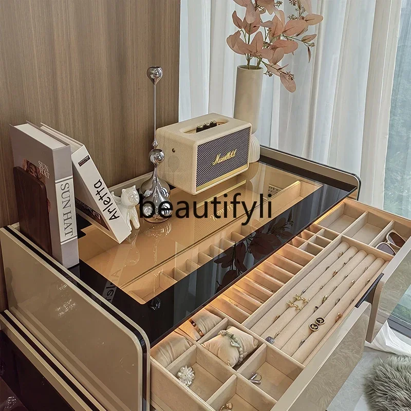 

ss CItalian light luxury five or six chest cabinets, bedroom storage, modern wall entrance locker