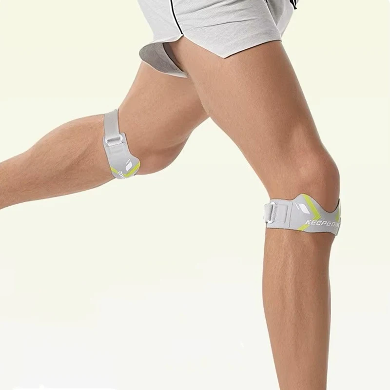 1 Stück Patella-Kniebandage Fitness Lauf Sport Basketball Verstellbare Stoßdämpfende Kompressions-Kniebandage – Detail 7