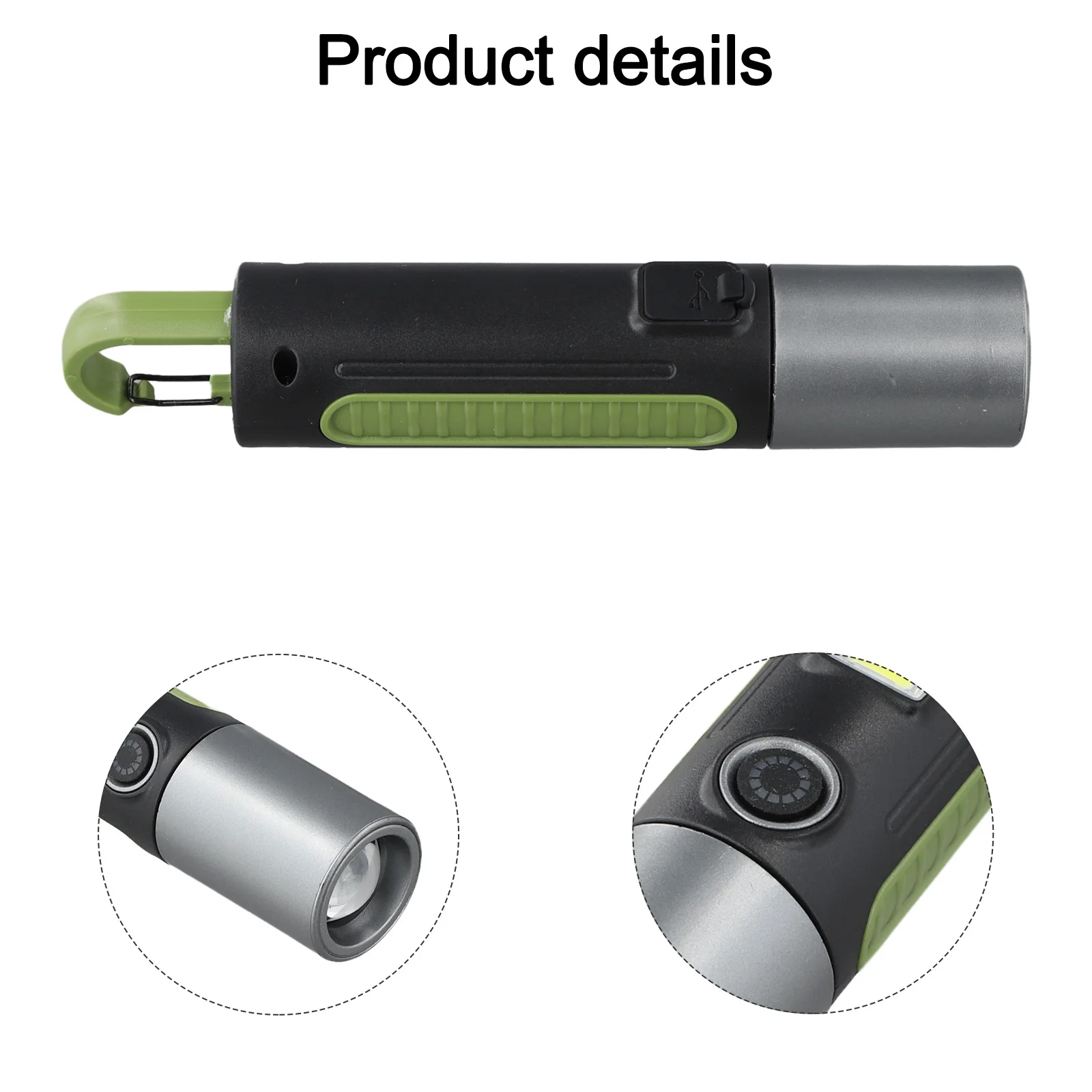 

Camping Trips Portable Flashlight Compact Keychain Light Outdoor Adjustable Zoom Outdoor Adventure Essential Robust Durability