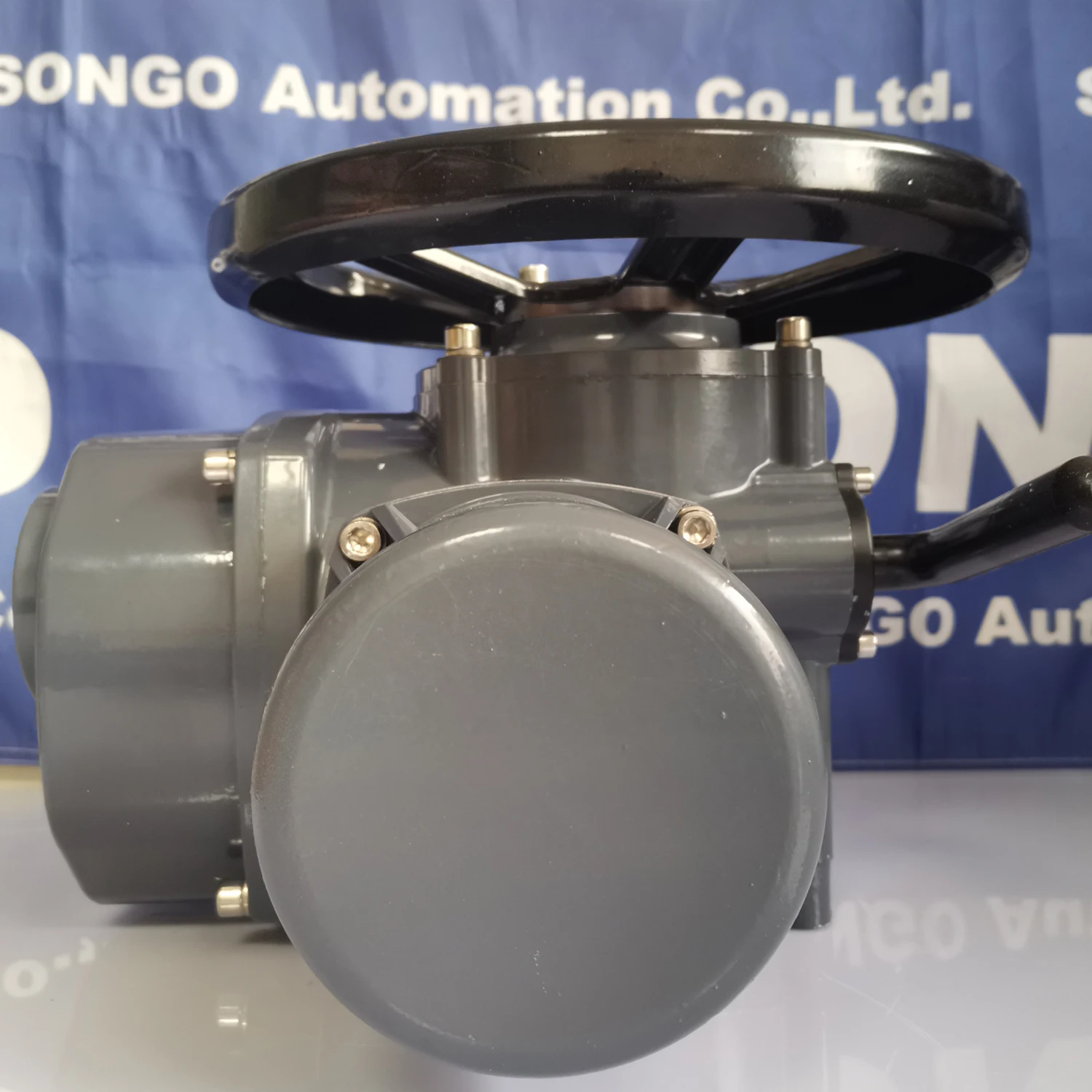 AC380V AC440V AC660V ثلاث مراحل ذكي تعديل 4-20ma Ip67 1200NM 2000NM المحرك الكهربائي المتعدد مع علبة التروس