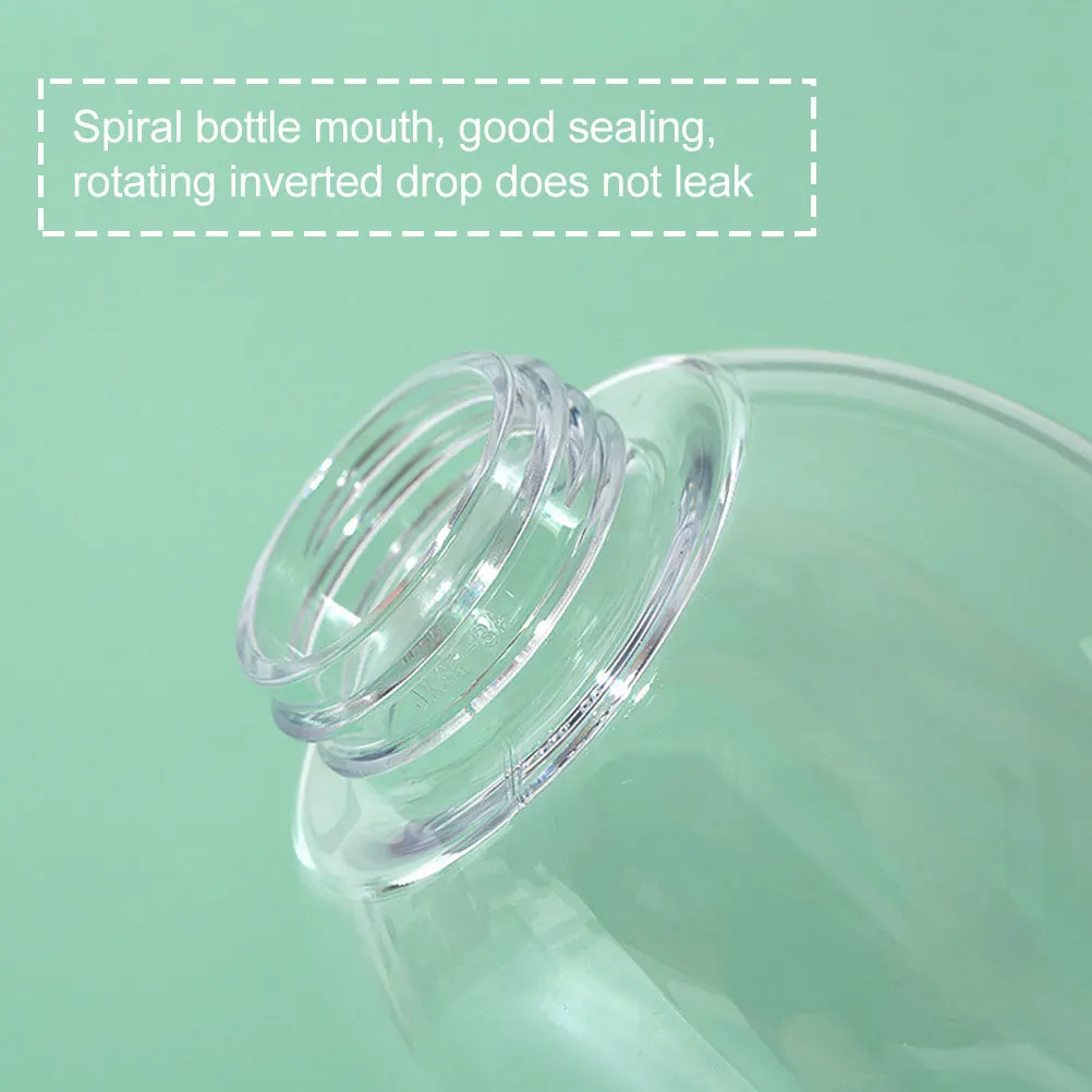 

6 Pcs Bottle Nail Polish Remover Storage Empty Empty Press Bottle Refillable Liquid Container PET Sturdy Travel