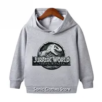 Jurassic World Dinosaur Printed Boys and Girls Hooded Sweatshirts