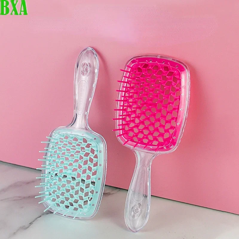 BXA Fluffy Modeling Comb Mesh Comb Hairdressing Hair Smoothing Honeycomb Comb Plastic Massage Dry and Wet Hollow