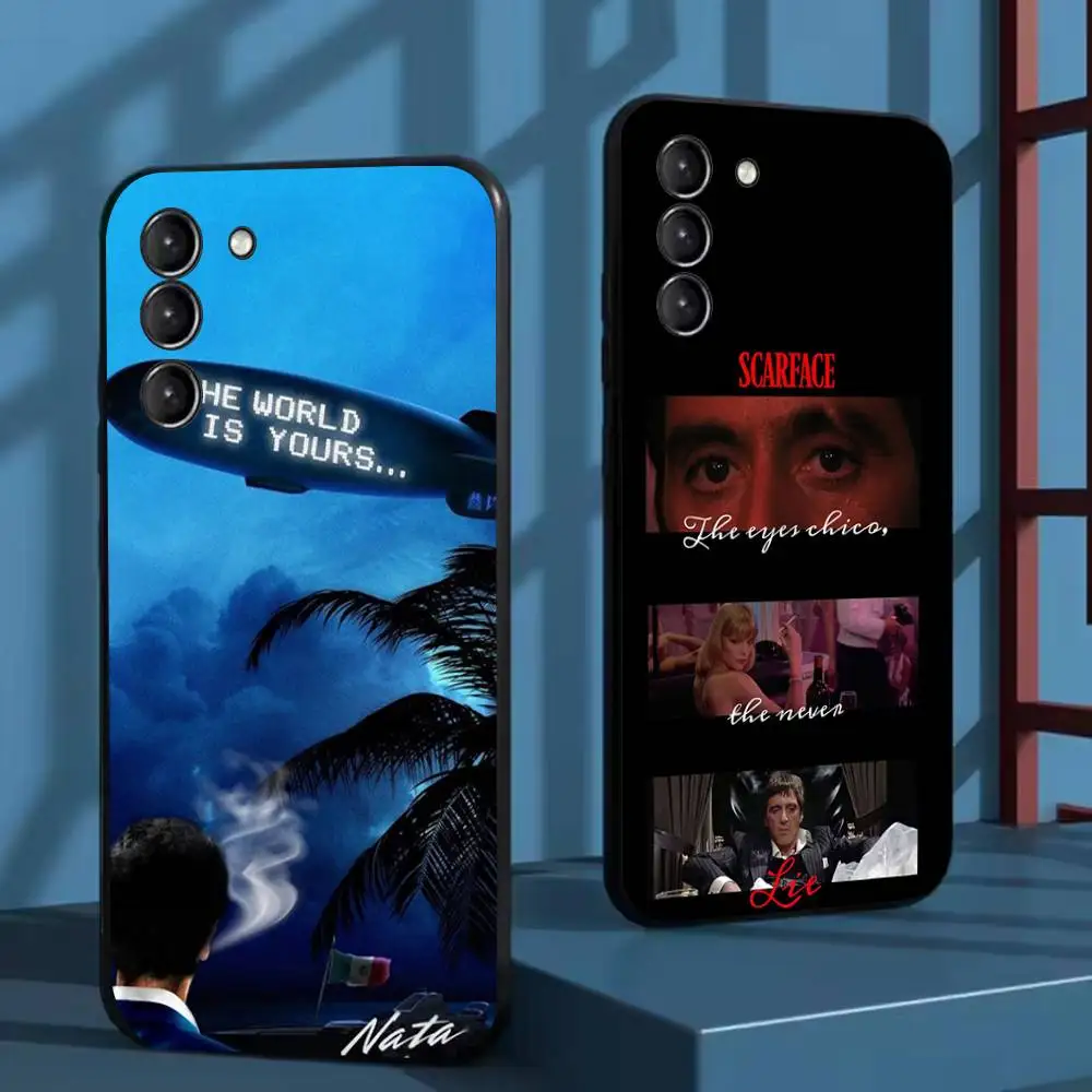 

Movie S-Scarfaces Phone Case For Samsung Galaxy A73,72,51,53,52,71,22,5G,Note,J7,8,9 Soft Black Cover