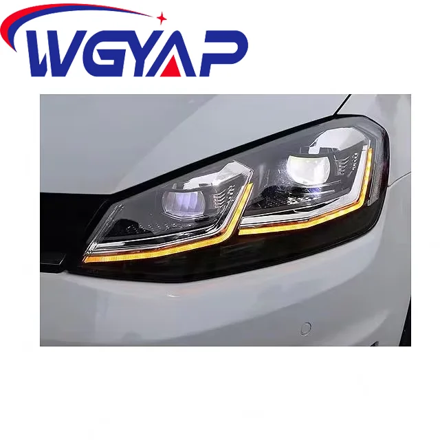 Bestselling New Golf 3 MK3 Headlights 12V Amber Light Color Replacement for Golf with D2S D1S D3S Bulb Shapes