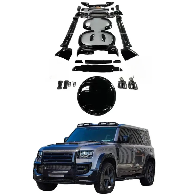 High Quality 007 Black Version Offroad Body Kit Fit for Defender L663 2022