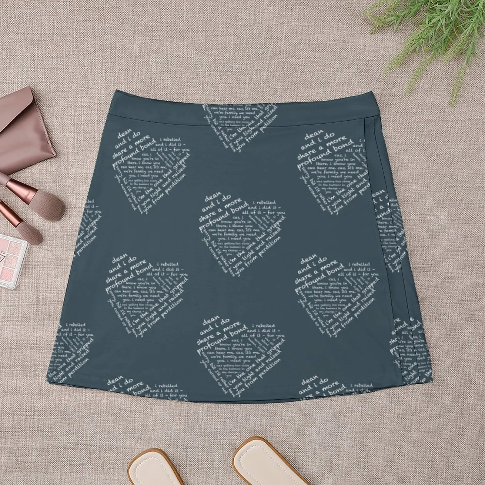 Quotes of the Heart - Destiel (White) Mini Skirt novelty in clothes Women's summer skirt women's skirts trend 2025 Mini Skirt