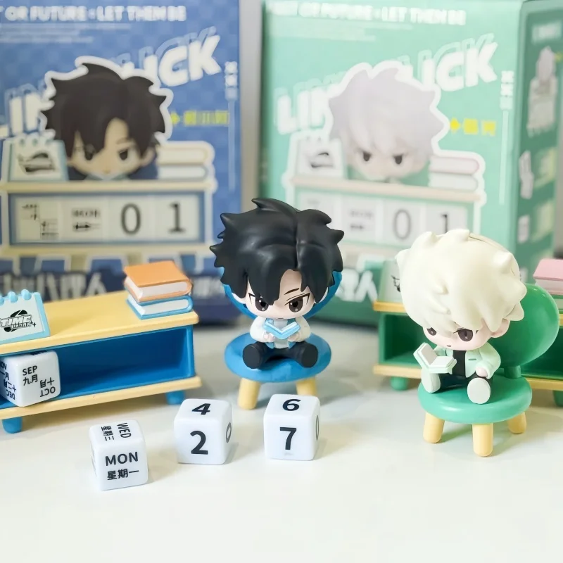 

Lucas Charles Anime Figure Desk Calendar Kawaii Figurine Model Collection Original Link Click Theme Ideal Gift for Friends