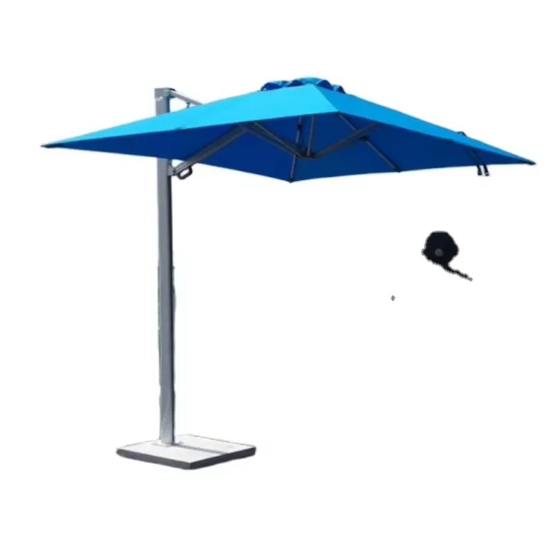 

High-quality waterproof aluminum frame parasol shade garden garden umbrella and base