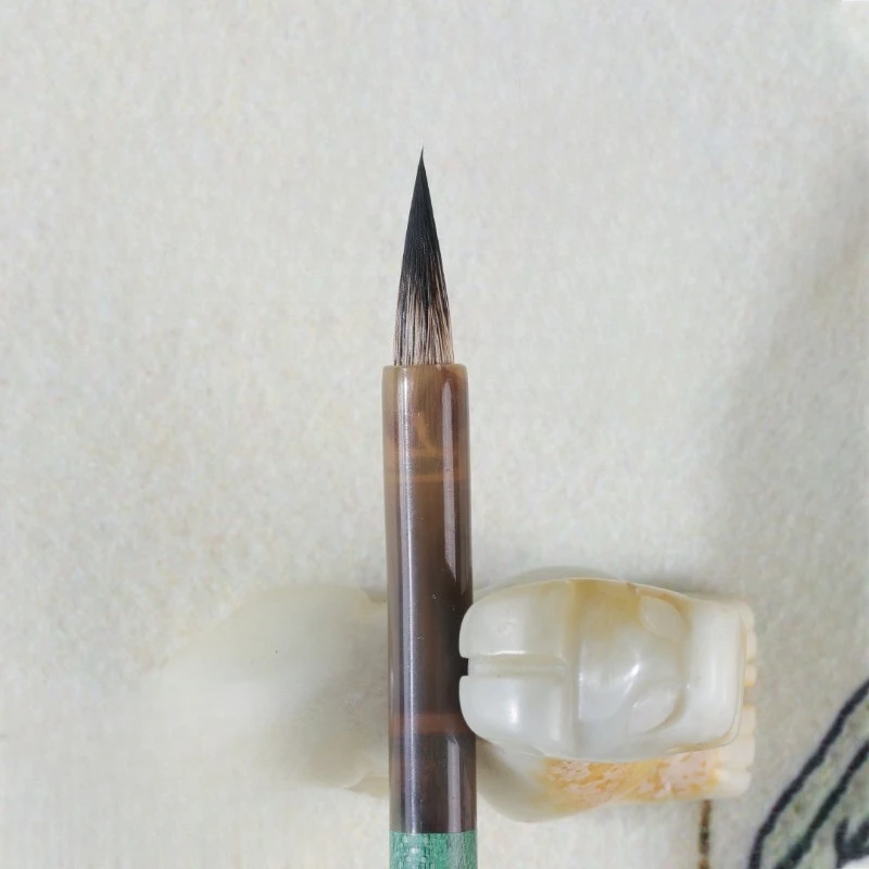Purple Hair Mixed Brush Small Kai Script for Calligraphy Beginners Adults Scroll Writing Chinese Painting No Forking