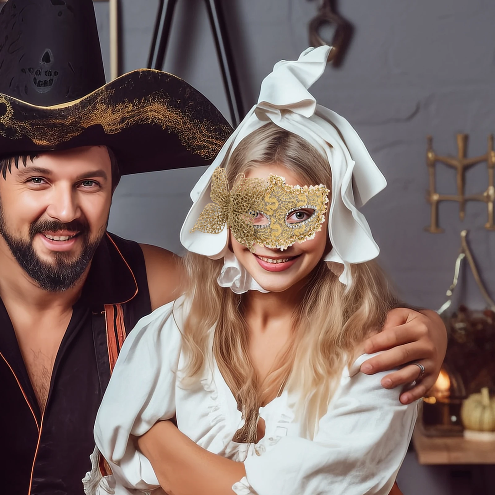 

Halloween Masquerade Half Face Costume Party Decor Butterfly Cosplay Mask For Women Carnival Venetian Dance Show Party Mask Prop