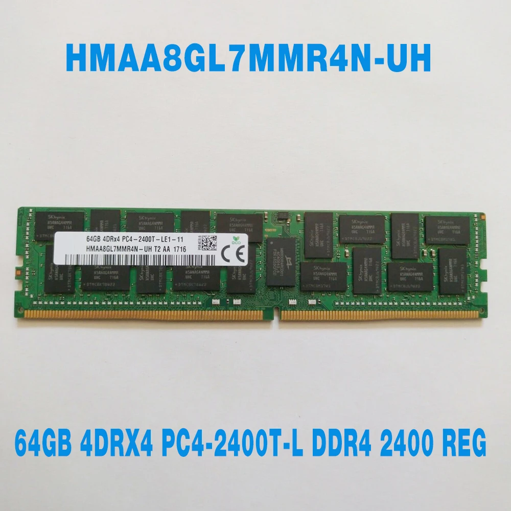 1PCS For SK Hynix Server Memory RAM HMAA8GL7MMR4N-UH 64G 64GB 4DRX4 PC4-2400T-L DDR4 2400 REG LRDIMM