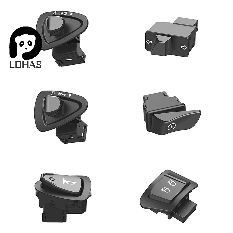 دراجة نارية بدء التبديل القرن ضوء بدوره إشارة عالية منخفضة شعاع زر التبديل موصلات ل سكوتر دراجة نارية الدراجة الملحقات